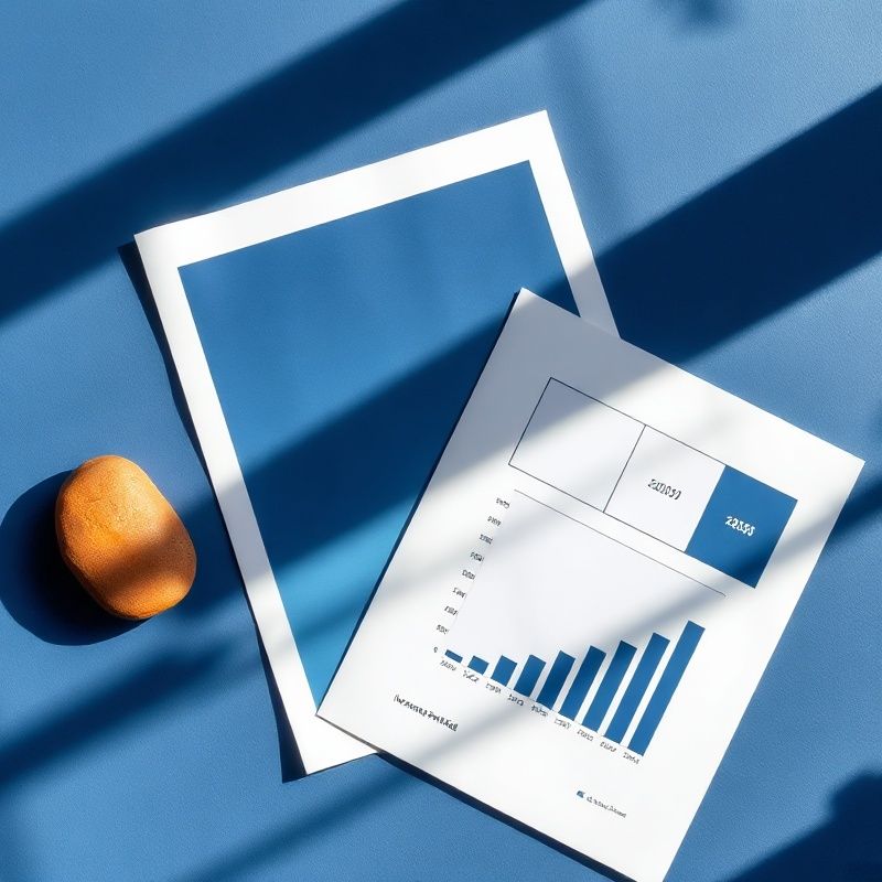 Investicijski dokumenti i grafikon na radnoj površini